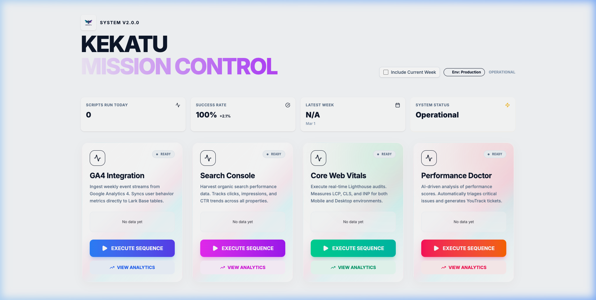 Kekatu Mission Control